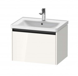 DURAVIT - Ketho.2 Umývadlová skrinka, 44x63x46 cm, 1 zásuvka, lesklá biela (K25082022220000)