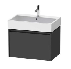 DURAVIT - Ketho.2 Umývadlová skrinka, 44x68x46 cm, 1 zásuvka, grafit mat (K25076049490000)