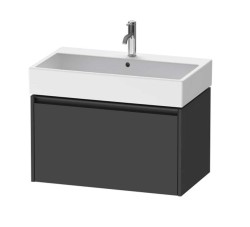 DURAVIT - Ketho.2 Umývadlová skrinka, 44x78x46 cm, 1 zásuvka, grafit mat (K25077049490000)