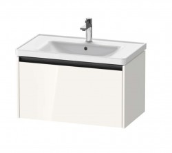 DURAVIT - Ketho.2 Umývadlová skrinka, 44x78x46 cm, 1 zásuvka, lesklá biela (K25083022220000)