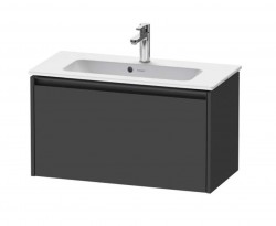 DURAVIT - Ketho.2 Umývadlová skrinka, 44x81x39 cm, 1 zásuvka, grafit mat (K25056049490000)