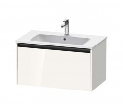 DURAVIT - Ketho.2 Umývadlová skrinka, 44x81x48 cm, 1 zásuvka, lesklá biela (K25063022220000)