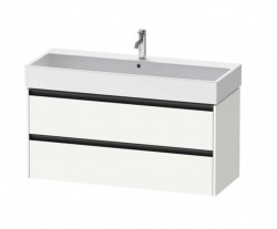 DURAVIT - Ketho.2 Umývadlová skrinka, 55x118x46 cm, 2 zásuvky, matná biela (K25279018180000)