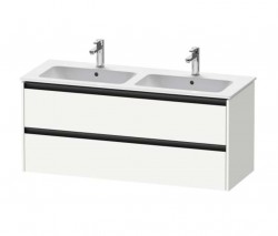 DURAVIT - Ketho.2 Umývadlová skrinka, 55x128x48 cm, 2 zásuvky, matná biela (K25266018180000)