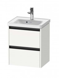 DURAVIT - Ketho.2 Umývadlová skrinka, 55x48x38 cm, 2 zásuvky, matná biela (K25280018180000)