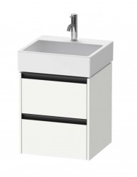 DURAVIT - Ketho.2 Umývadlová skrinka, 55x48x46 cm, 2 zásuvky, matná biela (K25274018180000)
