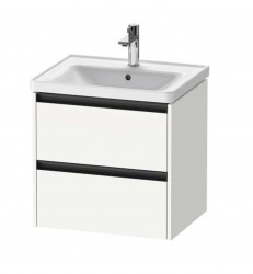 DURAVIT - Ketho.2 Umývadlová skrinka, 55x58x46 cm, 2 zásuvky, matná biela (K25281018180000)