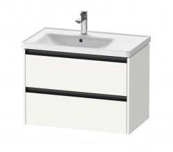 DURAVIT - Ketho.2 Umývadlová skrinka, 55x78x46 cm, 2 zásuvky, matná biela (K25285018180000)
