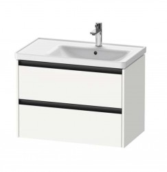 DURAVIT - Ketho.2 Umývadlová skrinka, 55x78x46 cm, 2 zásuvky, matná biela (K25286018180000)