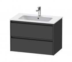 DURAVIT - Ketho.2 Umývadlová skrinka, 55x81x48 cm, 2 zásuvky, grafit mat (K25263049490000)