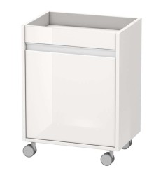 DURAVIT - Ketho Skrinka pojazdná 67x50x36 cm, pravá, 1 dvierka, lesklá biela (KT2530R2222)