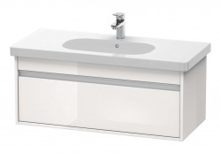 DURAVIT - Ketho Umývadlová skrinka 41x100x46 cm, 1 zásuvka, lesklá biela (KT666802222)