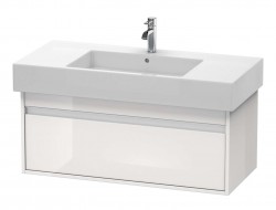 DURAVIT - Ketho Umývadlová skrinka 41x100x46 cm, 1 zásuvka, lesklá biela (KT669102222)