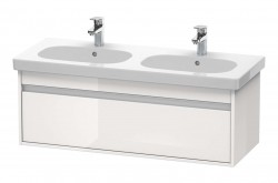 DURAVIT - Ketho Umývadlová skrinka 41x115x46 cm, 1 zásuvka, lesklá biela (KT666902222)
