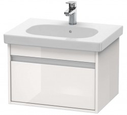 DURAVIT - Ketho Umývadlová skrinka 41x60x46 cm, 1 zásuvka, lesklá biela (KT667002222)