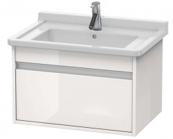 DURAVIT - Ketho Umývadlová skrinka 41x65x46 cm, 1 zásuvka, lesklá biela (KT666302222)