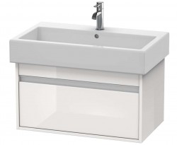 DURAVIT - Ketho Umývadlová skrinka 41x75x44 cm, 1 zásuvka, lesklá biela (KT668702222)