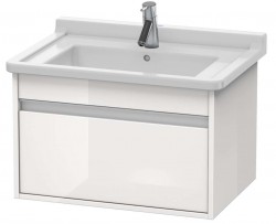 DURAVIT - Ketho Umývadlová skrinka 41x80x46 cm, 1 zásuvka, lesklá biela (KT666402222)