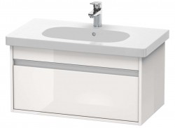 DURAVIT - Ketho Umývadlová skrinka 41x80x46 cm, 1 zásuvka, lesklá biela (KT666702222)