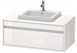 DURAVIT - Ketho Umývadlová skrinka 43x100x55 cm, 1 zásuvka, lesklá biela (KT679502222)