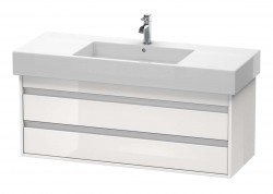 DURAVIT - Ketho Umývadlová skrinka 48x120x46 cm, 2 zásuvky, lesklá biela (KT664202222)