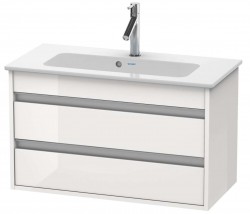 DURAVIT - Ketho Umývadlová skrinka 48x80x39 cm, 2 zásuvky, lesklá biela (KT645302222)
