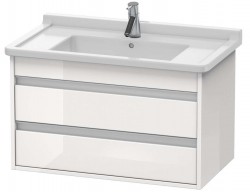 DURAVIT - Ketho Umývadlová skrinka 48x80x46 cm, 2 zásuvky, lesklá biela (KT664402222)