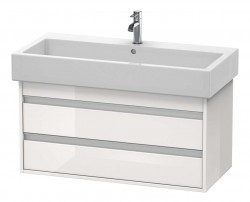 DURAVIT - Ketho Umývadlová skrinka 48x95x44 cm, 2 zásuvky, lesklá biela (KT663802222)