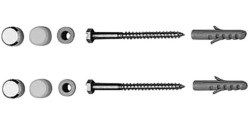 DURAVIT - Kotviaca súprava na stojací bidet, WC a polostĺp, priemer 6 mm x 70 mm (0067011000)