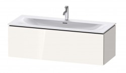 DURAVIT - L-Cube Umývadlová skrinka 40x122x48 cm, 1 zásuvka, lesklá biela (LC613902222)