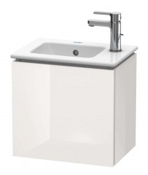 DURAVIT - L-Cube Umývadlová skrinka 40x42x29 cm, ľavá, 1 dvierka, lesklá biela (LC6272L2222)