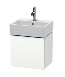 DURAVIT - L-Cube Umyvadlová skříňka 40x43x34 cm, 1 dvířka, panty vlevo, matná bílá (LC6245L1818)
