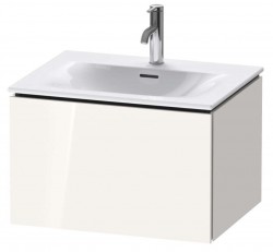 DURAVIT - L-Cube Umývadlová skrinka 40x62x48 cm, 1 zásuvka, lesklá biela (LC613502222)