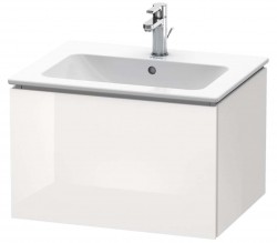 DURAVIT - L-Cube Umývadlová skrinka 40x62x48 cm, 1 zásuvka, lesklá biela (LC614002222)
