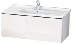 DURAVIT - L-Cube Umývadlová skrinka 41x102x47 cm, 1 zásuvka, lesklá biela (LC616602222)