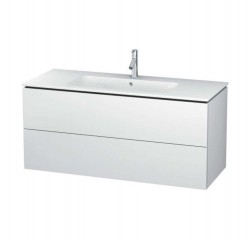 DURAVIT - L-Cube Umývadlová skrinka, 55x122x48 cm, 2 zásuvky, biela mat (LC624301818)