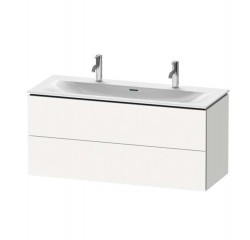 DURAVIT - L-Cube Umývadlová skrinka, 55x122x48 cm, 2 zásuvky, biela mat (LC630901818)