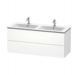 DURAVIT - L-Cube Umývadlová skrinka, 55x129x48 cm, 2 zásuvky, biela mat (LC625801818)
