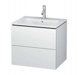 DURAVIT - L-Cube Umývadlová skrinka, 55x62x48 cm, 2 zásuvky, biela mat (LC624001818)