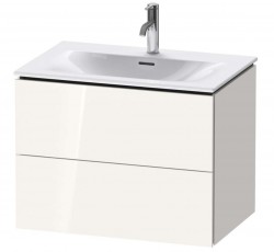 DURAVIT - L-Cube Umývadlová skrinka 55x72x48 cm, 2 zásuvky, lesklá biela (LC630602222)