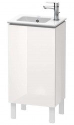 DURAVIT - L-Cube Umývadlová skrinka 86x42x29 cm, ľavá, 1 dvierka, lesklá biela (LC6273L2222)