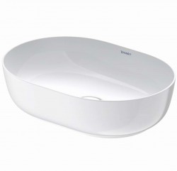 DURAVIT - Luv Umývadlo na dosku, 50x35 cm, bez prepadu, WonderGliss, biela (03795000001)