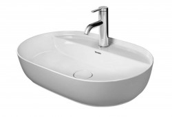 DURAVIT - Luv Umývadlo na dosku, 60x40 cm, s 1 otvorom, DuraCeram, s WonderGliss, alpská biela (03806000001)
