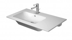 DURAVIT - ME by Starck Asymetrické umývadlo, 83x49 cm, 1 otvor na batériu vľavo, matná biela (2345833200)