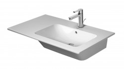 DURAVIT - ME by Starck Asymetrické umývadlo, 83x49 cm, 1 otvor na batériu vpravo, biela (2346830000)