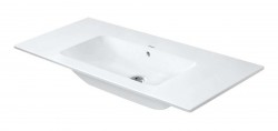 DURAVIT - ME by Starck Nábytkové umývadlo, 103x49 cm, s WonderGliss, matná biela (23361032601)