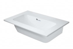 DURAVIT - ME by Starck Nábytkové umývadlo Compact, 63x40 cm, s WonderGliss, matná biela (23426332601)