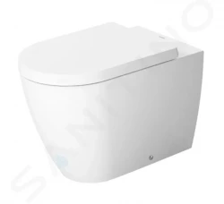 DURAVIT - ME by Starck Stojace WC, zadný odpad, biela/matná biela (2169092600)