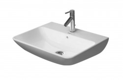 DURAVIT - ME by Starck Umývadlo, 65x49 cm, s prepadom, s otvorom na batériu, WonderGliss, biela (23356500001)