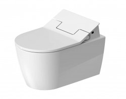 DURAVIT - ME by Starck Závesné WC HygieneFlush pre SensoWash, Rimless, HygieneGlaze, biela (2579592000)